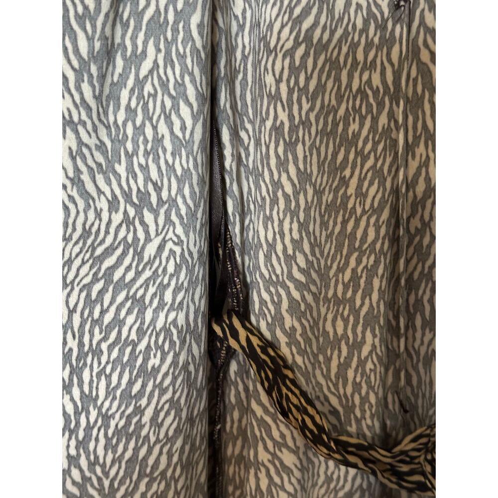 Ann Taylor Leopard Printed Waist Tie Wrap Dress Brown Women's Size 6 NWT $138 - Picture 4 of 11